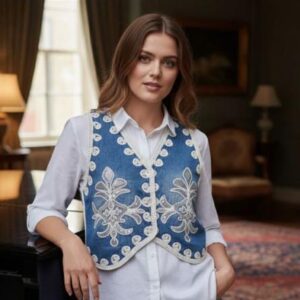 DENIM TWO-PIECE TOPS