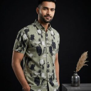 print half sleeve shirt